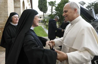 Pope Leo XIV visits Augustinian nuns he has known for years