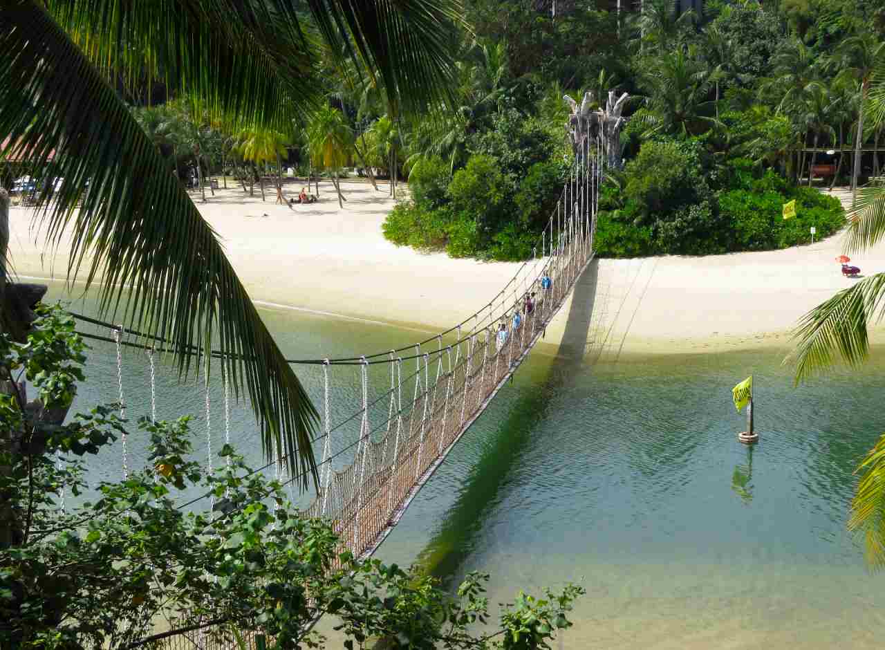 Sentosa island beaches in Singapore
