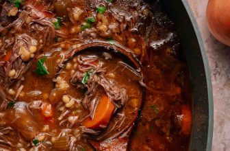 Slow Cooker Beef and Barley Soup : Big Flavor, Minimal Effort