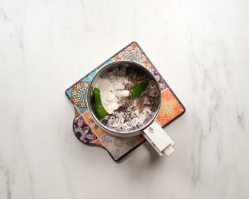 Kichadi grinding items - Mustard, coconut, green chilli