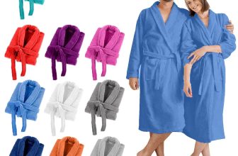 UNI SEX 100% COTTON BATHROBE SOFT SHAWL COLLAR TERRY TOWELING DRESSING GOWN