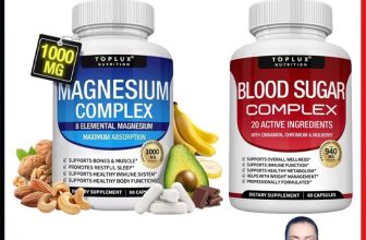 1~2x Magnesium 8 in 1 Complex 1000mg & Blood Sugar Blend Supplement Combo