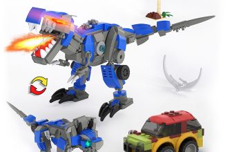 Mecha Dinosaurs and Iconic Cars Model 440 Pieces Building Toys Set MOC Build