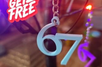 6 7 Meme Keychain – Fun Quirky & Available In Diffrent Colours