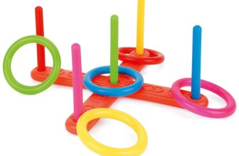 Toyrific Quoits Set, Plastic Ring Toss Game for Kids, Outdoor Games Set