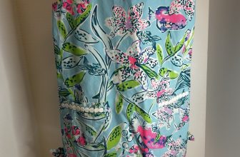 Lilly Pulitzer Size 8 Girls Shift Dress EUC “Bali Blue Sail Me Away”