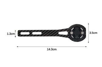 Bike Computer Mount Extension Bracket Carbon Fiber Alloy for Garmin Cycle Use