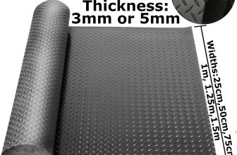 Rubber Matting 3mm or 5mm Thickness  Flooring – 1/2m to 10m – Mat Floor Flooring