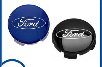 4x BLACK-BLUE FORD CENTRE CAPS 54MM ALLOY WHEEL FITS MOST MODELS FOCUS FIESTA KA