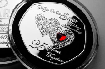 ON OUR 25th SILVER WEDDING ANNIVERSARY Commemorative. Gift/Present. Capsule. Gem