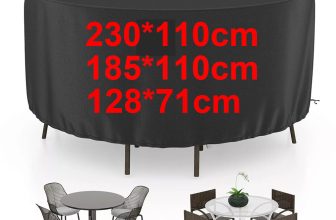 Large Round Furniture Cover Waterproof Outdoor Garden Patio Table Chair Set UK