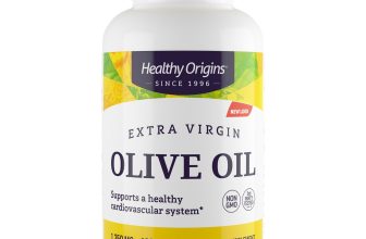 Healthy Origins Extra Virgin Olive Oil 1250mg 120 Softgels Cardiovasculas Health