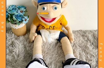 60cm Jeffy Hat Hand Puppet Jeffy Plush Cosplay Toy Game Stuffed Doll Kids Gifts
