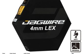 JAGWIRE Black 4mm Bike Gear Outer Cable Derailleur Shift Housing LEX + Ferrules