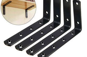 4X Heavy Duty Cast Iron L Shaped Wall Mounted Shelf Brackets Support Decor Home