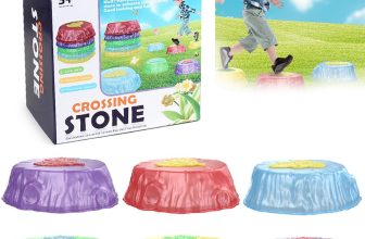 Light up Stepping Stones Kids – 6 Pcs Sensory Stepping Stones, Stackable Bala…