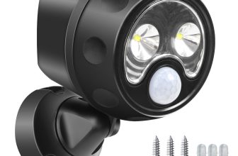 Security Wall Lights Outdoor w/PIR Motion Sensor Battery Operated Hallway Garden