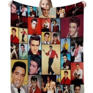 3D Elvis Presley Flannel Blanket Bedroom Sofa Blanket Soft Warm Sleeping Blanket