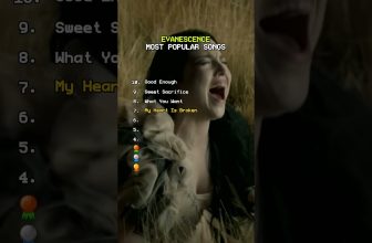 TOP 10 EVANESCENCE SONGS 🎶 Most Popular Tracks of All Time! #evanescence #rock #music