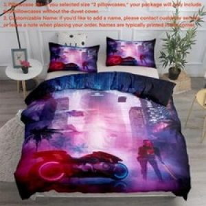 Cool Cyberpunk 3D Bedding Set Duvet Cover Set Pillowcaeses Single Double King **