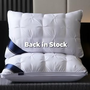 2 x Luxury Hotel Quality Pillow Deep Sleep Neck Support Non Collapse Core Pillow