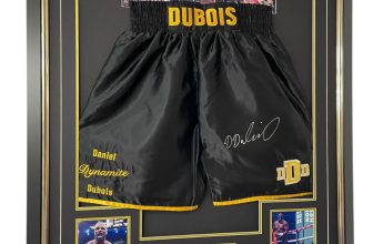 Framed Daniel Dubois SIGNED Boxing Shorts Autographed Display & Certificate!