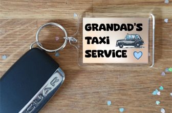 Grandad Keyring Gift Grandad’s Taxi Service Funny Cute Novelty Family Present