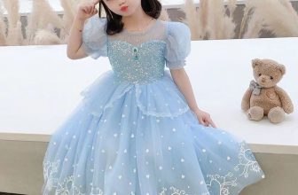 Kids Girls Elsa Princess Summer Birthday Party Tutu Fancy Lace Dress 2-8 Years