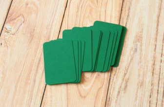 Evergreen Colorset Blank Business Cards 50pc holly green craft DIY name cards