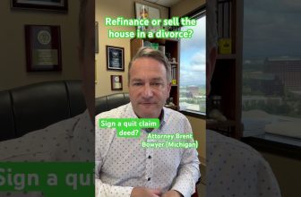 Refinance or sell the house in a divorce? #divorce #michigandivorce #michigandivorcelawyer