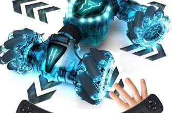 4WD Gesture Sensing RC Car – 360° Drift, LED Lights, 3 Batteries, Kids Toy