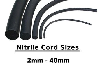 Solid Nitrile Rubber O-Ring Cord Oil Water Seal Gasket 2mm to 25mm Dia Per Metre