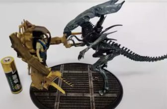 Alien Queen Versus Power Loader Miniature Diorama Figures 14cm Collectible New