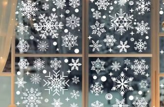 100pcs White Snowflakes Window Decorations Clings Decal Stickers Snow Flake