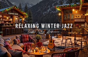 Relaxing Jazz Background Music ⛄ Cozy Winter Coffee Shop Ambience & Smooth Jazz Music for Studying