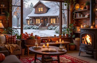 Winter Cabin Jazz ❄️ Smooth Relaxing Jazz Music with Fireplace for Comfort & Calm Winter Moments