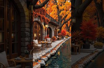 Relaxing Autumn Jazz Music on the Lake | Cafe Jazz for Study, Work #autumnjazz #jazzcafe