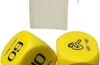 2PCS 6-Sided Workout Dice Reps & Exercises Cardio HIIT Fitness Training Home Gym