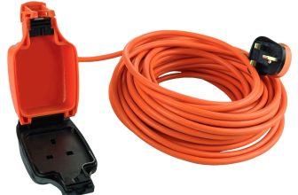 Netagon Outdoor Extension Lead Waterproof Garden Cable Socket 1 Gang 5/10/15/20m