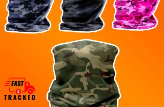 Kids Camo Multifunctional Snood Headwear Face Ski winter thermal hat
