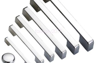 Modern Style Silver Chrome Furniture Hardware Cabinet Wardrobe Pull Handle Knob