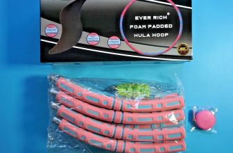 SMART PRO SPORTS by EVER RICH WEIGHTED FOAM PADDED HULA HOOP BLUE / PINK ~ BOXED