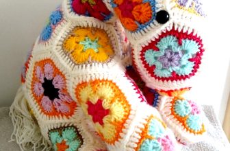 Hand Knitted Wool Crochet Pony Horse Bright Colourful Soft Toy Plush Cute