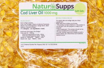 Cod Liver Oil Capsules 1000mg, 360 Capsules, High Strength, Omega 3, NaturSupps