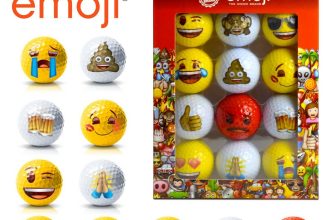 EMOJI Novelty Golf Balls Christmas Stocking Fillers Secret Santa Gifts 12 Pack