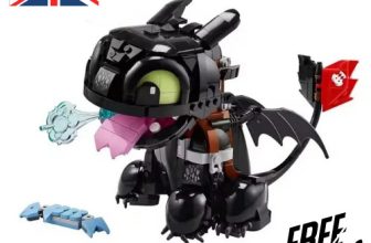 How To Train Your Dragon Toothless Night Fury Dragon Building Blocks Set Toy UK