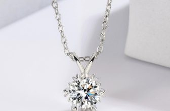 925 Sterling Silver 8mm CZ Crystal Love Heart Necklace Women Girl Jewellery UK