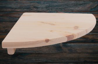 Wooden Corner Shelf 30x30cm Natural Unpainted Pine Floating Wall Display Shelves