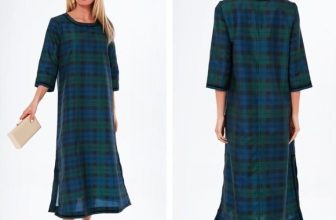 Tuckernuck | NEW Jamie Velvet Trimmed Plaid Blackwatch Midi Dress Size S