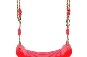 Kids Outdoor Swing Seat Toy Adjustable Rope Garden Playground Hanging Chair Gift